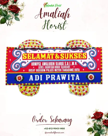 Papan Bunga Ucapan Selamat Songowareng